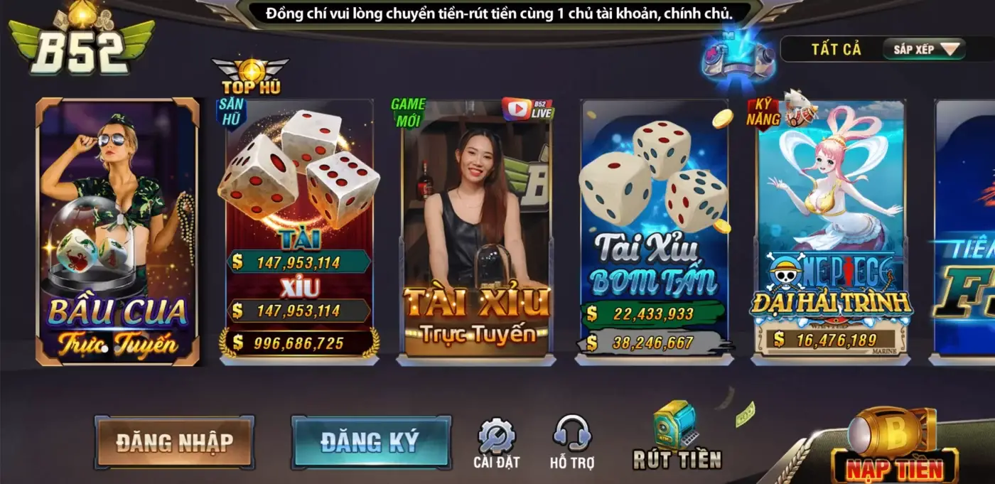 Cơ hội chiến thắng lớn với b52 club game b52 đổi thưởng